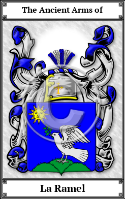 La Ramel Family Crest Download (JPG)  Book Plated - 150 DPI